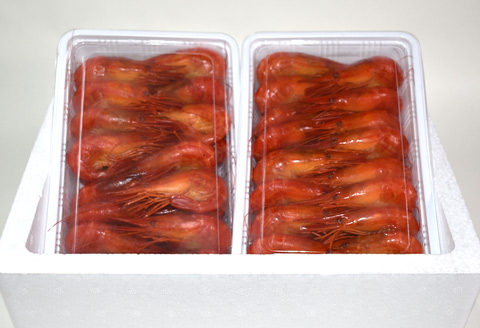 ＜12月17日決済分まで年内配送＞【北海道根室産】しまえび400g(25～37尾)×2P(計800g) B-24003