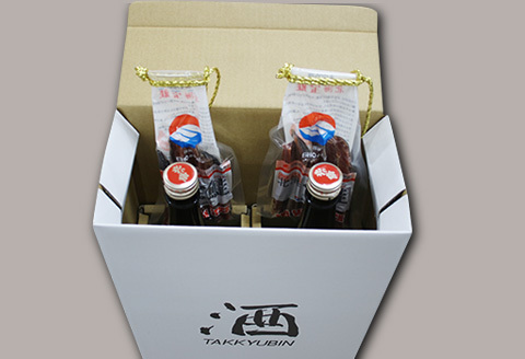 ＜12月17日決済分まで年内配送＞北の勝鳳凰1.8L×2本、鮭とば80g×2個 B-35018