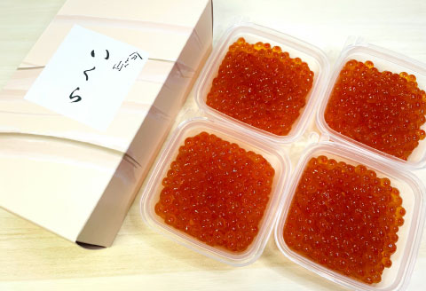 【北海道根室産】いくらだし醤油漬け75g×4P(計300g) B-44001