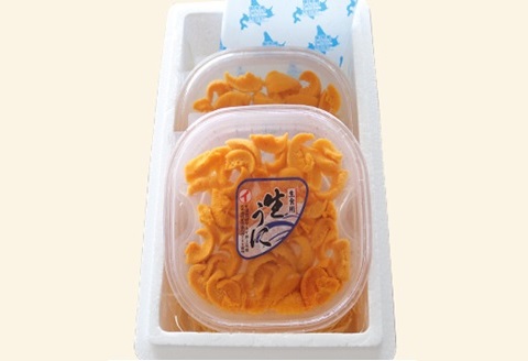 エゾバフンウニ塩水パック100g×2P[2026年3月中旬以降発送] F-71016