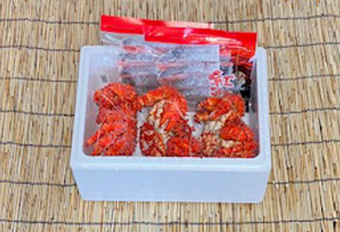 ＜12月21日決済分まで年内配送＞花咲かに300g前後～400g前後×3尾・甘塩紅鮭5切×2P B-76031