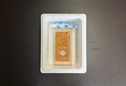 ＜12月17日決済分まで年内配送＞エゾバフンウニ(黄色・赤)並べ詰め100g×1折 B-89009