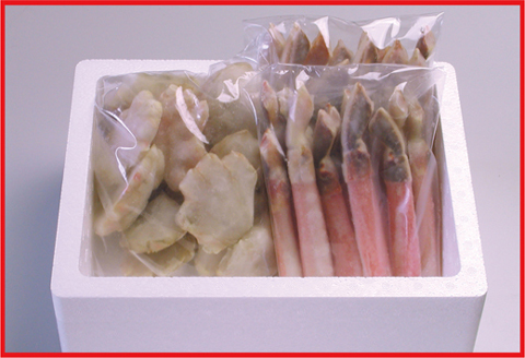 ＜12月21日決済分まで年内配送＞本ずわいがに1kg(棒肉むき身、肩肉カット) B-07022