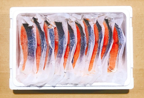 ＜12月14日決済分まで年内配送＞塩キングサーモン切り身1切(約100g)×18P C-09011