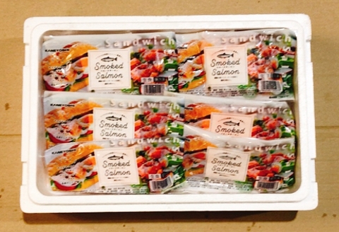 スモークサーモン4～8P(計1kg)＆塩さばフィレ1枚×20P C-09043