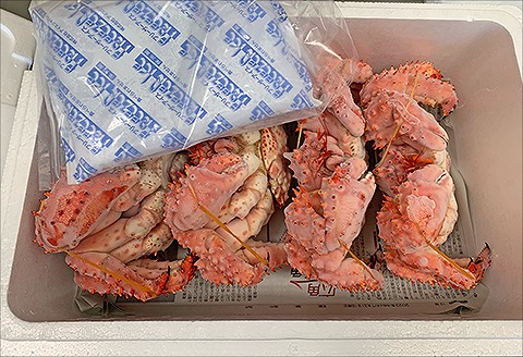 【北海道根室産】ボイル花咲蟹4尾 C-29012