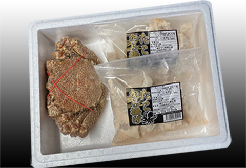 ＜12月21日決済分まで年内配送＞毛かに400g前後～550g前後×1尾、たこ唐揚げ250g×2P C-30076