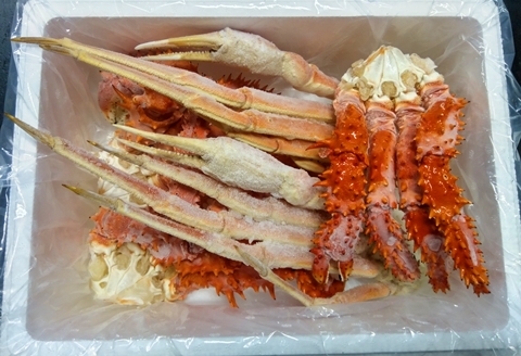 <年内配送可>本ズワイガニ肩足と花咲ガニ肩足詰合せ C-57028