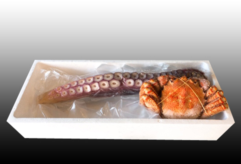 ＜12月21日決済分まで年内配送＞毛かに・たこ足セット C-70034