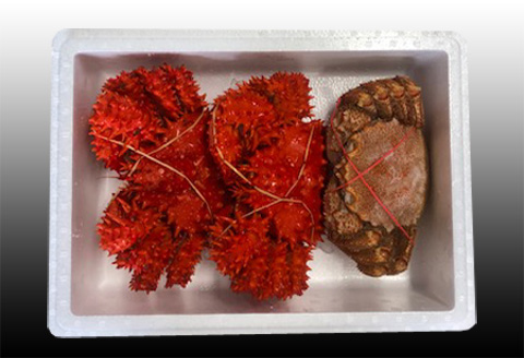 ＜12月21日決済分まで年内配送＞毛かに400g前後～550g前後×1尾・花咲かに500g前後～650g前後×1尾 C-70070