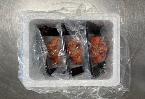 ＜12月21日決済分まで年内配送＞【北海道根室産】冷凍花咲蟹甲羅盛85g×3P C-89008