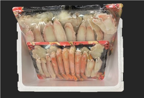 ＜12月21日決済分まで年内配送＞たらばがにカット脚1.6kg×1P、ずわいがにカット脚800g×1P D-01042