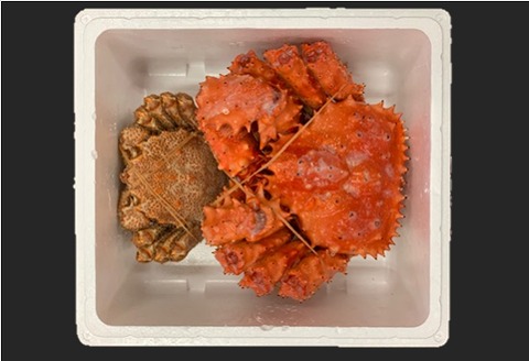 ＜12月21日決済分まで年内配送＞花咲がに2kg台と毛がに500g D-01043