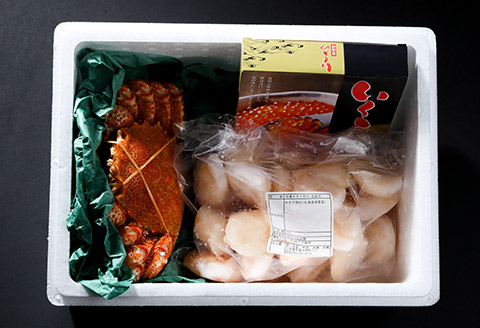 ＜12月21日決済分まで年内配送＞【北海道根室産】海鮮セット(毛がに、ホタテ貝柱、いくら) D-05001