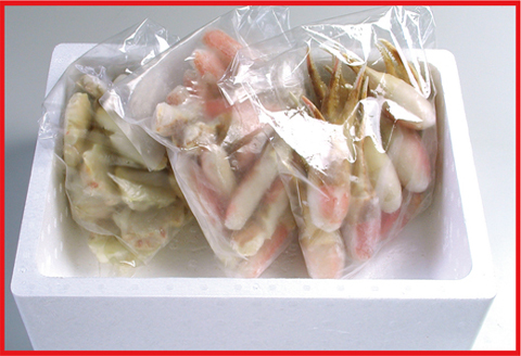 ＜12月21日決済分まで年内配送＞お刺身・かにしゃぶ・かにステーキ用3kgセット F-07013
