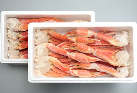 ＜12月21日決済分まで年内配送＞ボイル本ずわいがにの足4kg D-58005