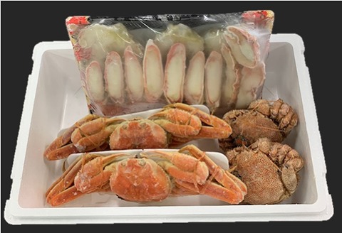 ＜12月21日決済分まで年内配送＞かに詰合せ(毛がに・ずわいがに・たらばがに) E-01004