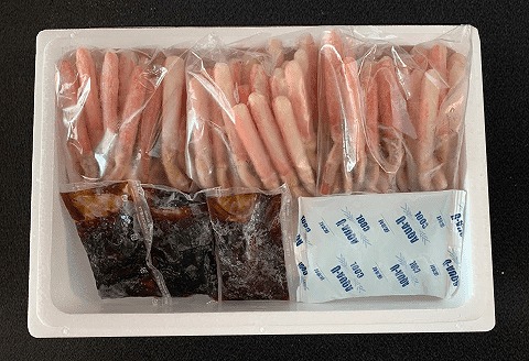 ＜12月21日決済分まで年内配送＞生でも食べれるズワイかにしゃぶセット500g(16～35本)×5P E-45001