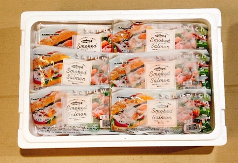スモークサーモン4～8P(計1kg)＆塩さばフィレ1枚×30P F-09023