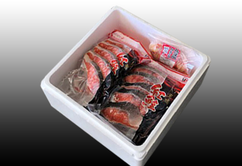 ＜12月21日決済分まで年内配送＞花咲かにむき身300g、甘塩紅鮭5切×10P F-70004