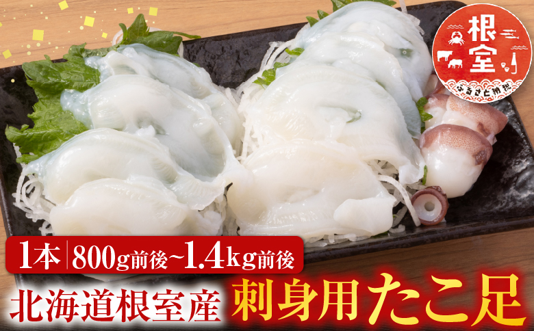 【北海道根室産】たこ足800g前後～1.4kg前後×1本 A-30050