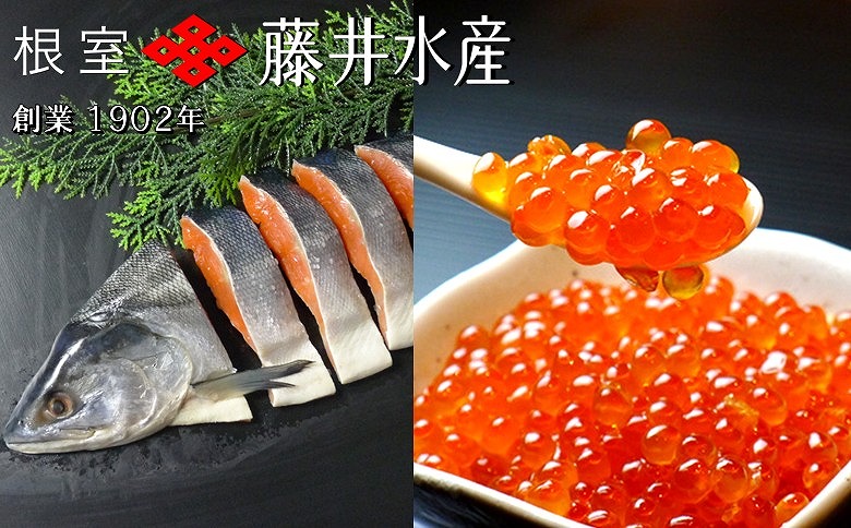 紅鮭半身姿切り600g×1P・いくら醤油漬け50g×1P A-42135