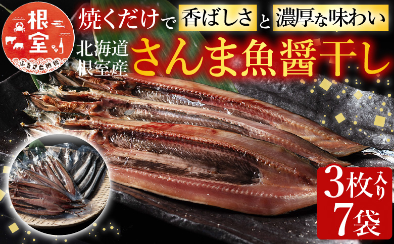 ＜12月21日決済分まで年内配送＞【北海道根室産】さんま魚醤干し A-54015