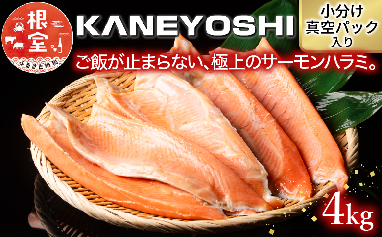 とろサーモンハラミ4kg B-09013