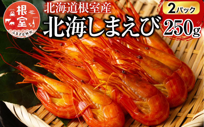【北海道根室産】北海しまえび250g×2P(計22～32尾) B-20013