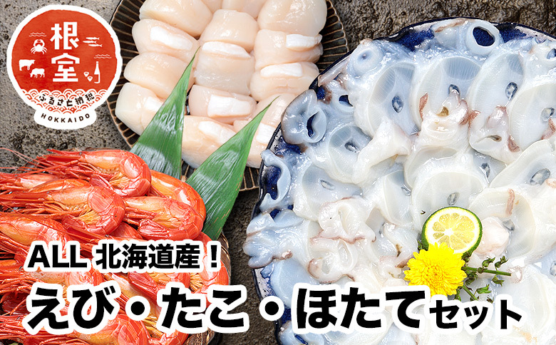 ＜12月17日決済分まで年内配送＞シマエビ400g・タコしゃぶ500g・ほたて300gセット B-24020