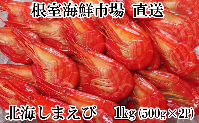 ＜12月10日決済分まで年内配送＞根室海鮮市場<直送>北海しまえび500g×2P B-28119