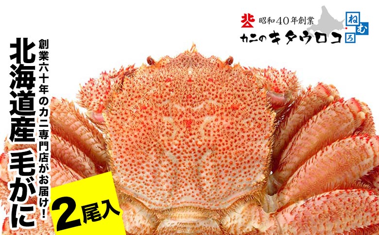 【12/31決済分まで1月中配送】 毛がに550g～650g前後×2尾 C-25026