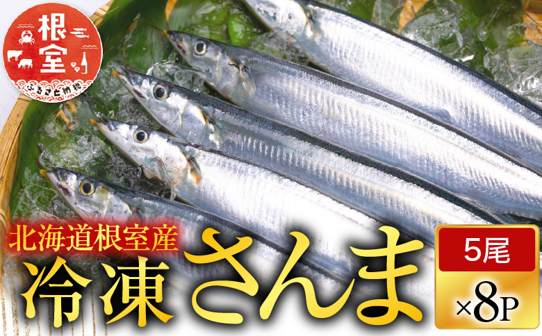 【12/31決済分まで1月中配送】 【北海道根室産】冷凍さんま40尾 C-70002