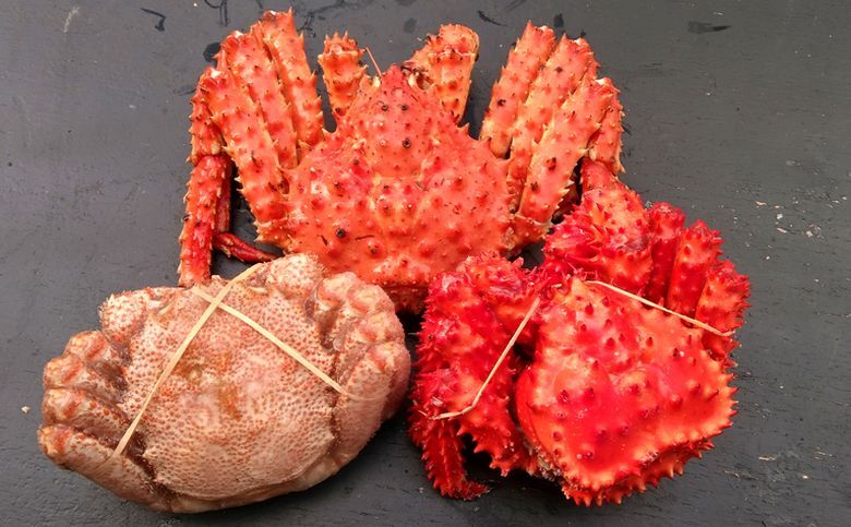 ＜12月21日決済分まで年内配送＞本タラバガニ1尾・花咲ガニ1尾・毛ガニ1尾の3種詰合わせ(計2.8kg前後) D-57004