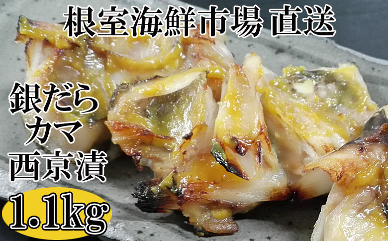 根室海鮮市場＜直送＞銀だらカマ西京漬け1.1kg G-28009