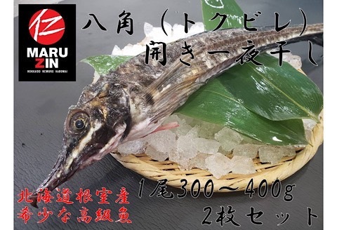 ＜12月21日決済分まで年内配送＞【北海道根室産】八角開き一夜干し1枚×2P G-50006