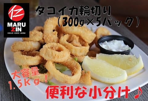 ＜12月21日決済分まで年内配送＞タコイカ輪切り300g×5P(小分け) G-50007