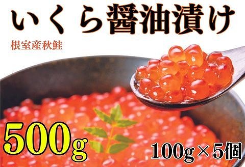 【12/31決済分まで1月中配送】 【北海道根室産】いくら醤油漬け100g×5P B-83004