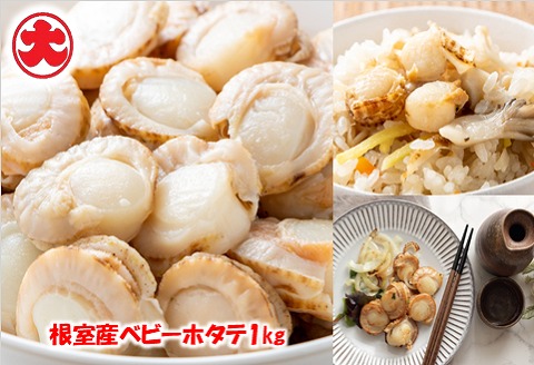 ＜12月21日決済分まで年内配送＞＼漁業者応援品／【北海道根室産】ボイルベビーホタテ1kg A-01048