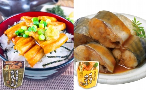 あなご蒲焼き風＆さばの味噌煮セット A-09104