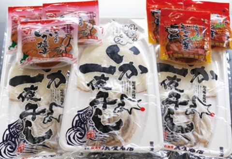 ＜12月17日決済分まで年内配送＞根室のイカ、いかがですか？(いか塩辛、いかジャン辛、いか一夜干し) A-32002