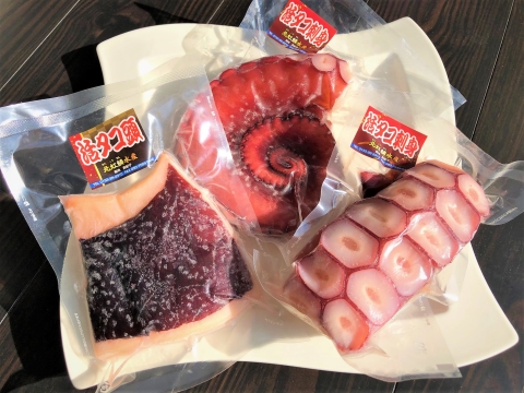 ＜12月21日決済分まで年内配送＞【北海道根室産】活タコお刺身セット(詰め合わせ1kg以上) B-15001