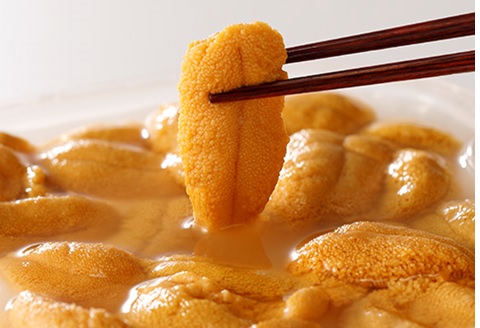 ＜12月14日決済分まで年内配送＞エゾバフンウニ無添加塩水パック70～80g×1P B-40024