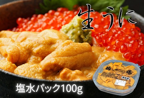 エゾバフンウニ塩水パック100g×1P C-61004