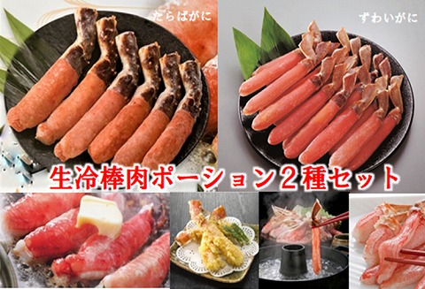 ＜12月21日決済分まで年内配送＞生冷棒肉ポーション2種セット D-01063