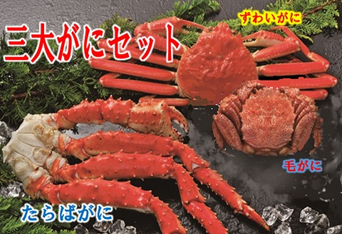 ＜12月21日決済分まで年内配送＞三大がにセット E-01018