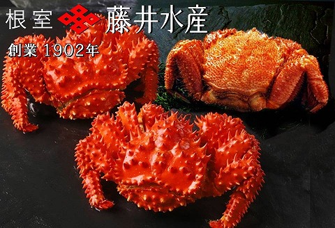 【北海道根室産】ボイル毛がに2尾(計約800g)、ボイル花咲がに2尾(計約800g) C-42083
