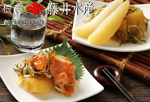 ＜12月21日決済分まで年内配送＞<鮭匠ふじい>鮭と数の子の松前漬けセット(各250g×5P) D-42015