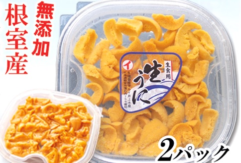 ＜12月17日決済分まで年内配送＞【北海道根室産】エゾバフンウニ塩水パック60～70g×2P D-71053