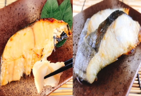 塩銀だら1切(約80g)×14P＆銀だらみりん漬け1切(約80g)×14P F-09008